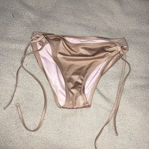 Gold bathing suit bottoms